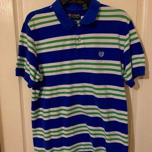 Blue and Green Men Stripes Chap Shirt